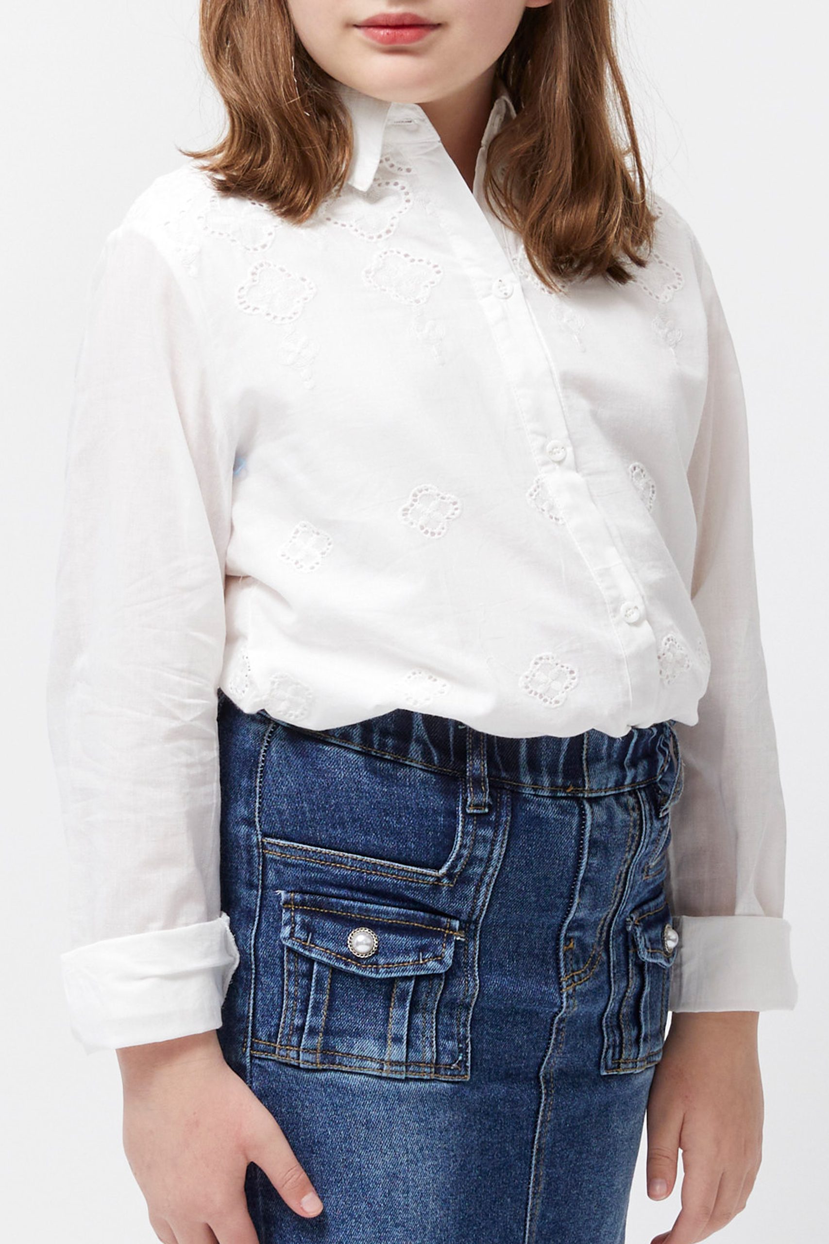 Girls Lace Long Sleeve Shirt - Koolkutela Fashion