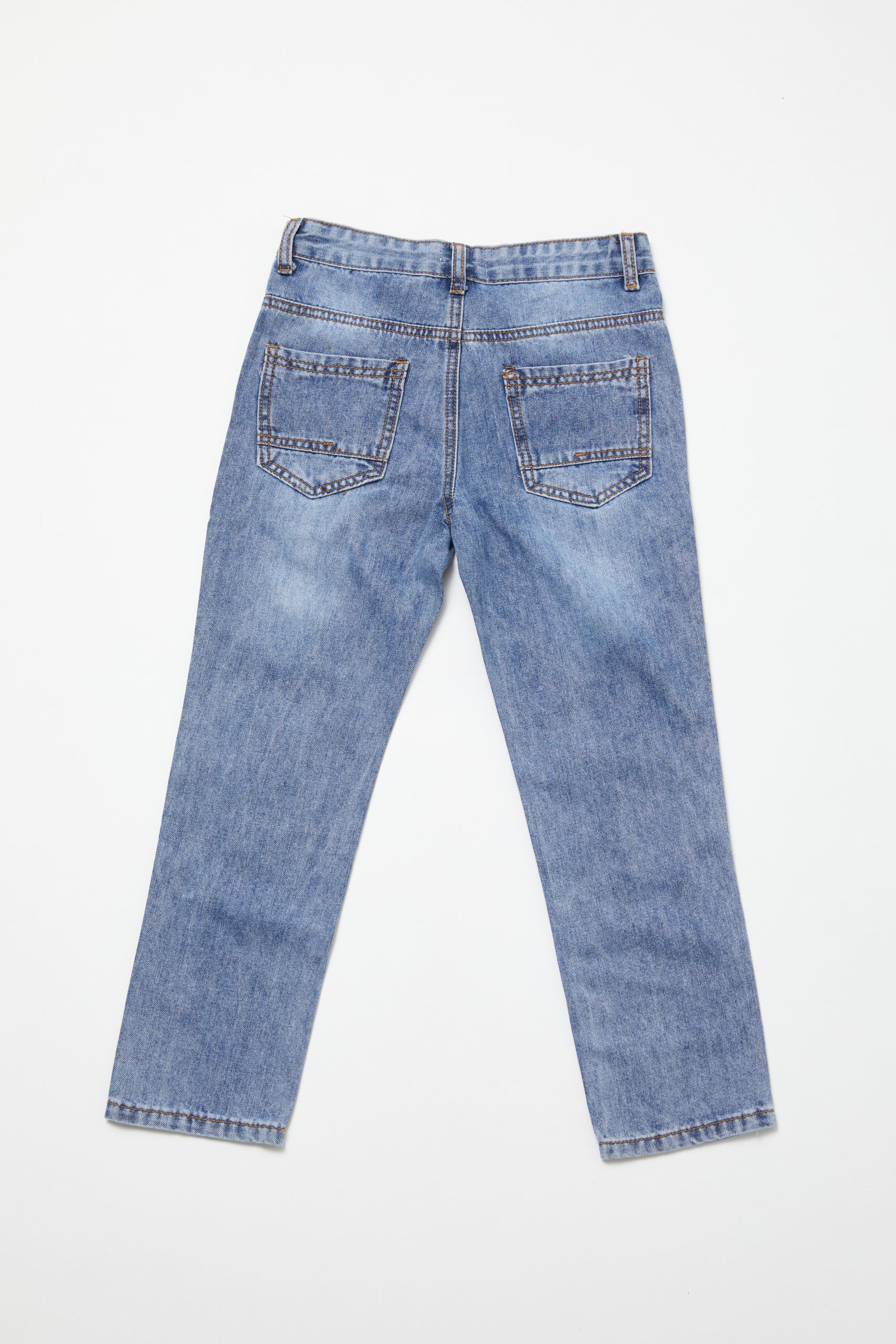 Boy Long Denim Jeans with Design - Koolkutela Fashion